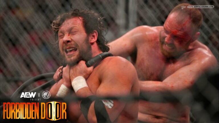 AEW x NJPW Forbidden Door 2025 Results Lights out Steel Cage Jon Moxley Kenny Omega
