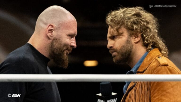 Jon Moxley and Hangman Adam Page face off ahead of AEW Dynamite Texas Death Match