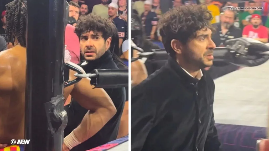 Tony Khan Furious After AEW Dynamite as Kenny Omega Taken Out Tony Khan Furious After AEW Dynamite as Kenny Omega Stretchered Out