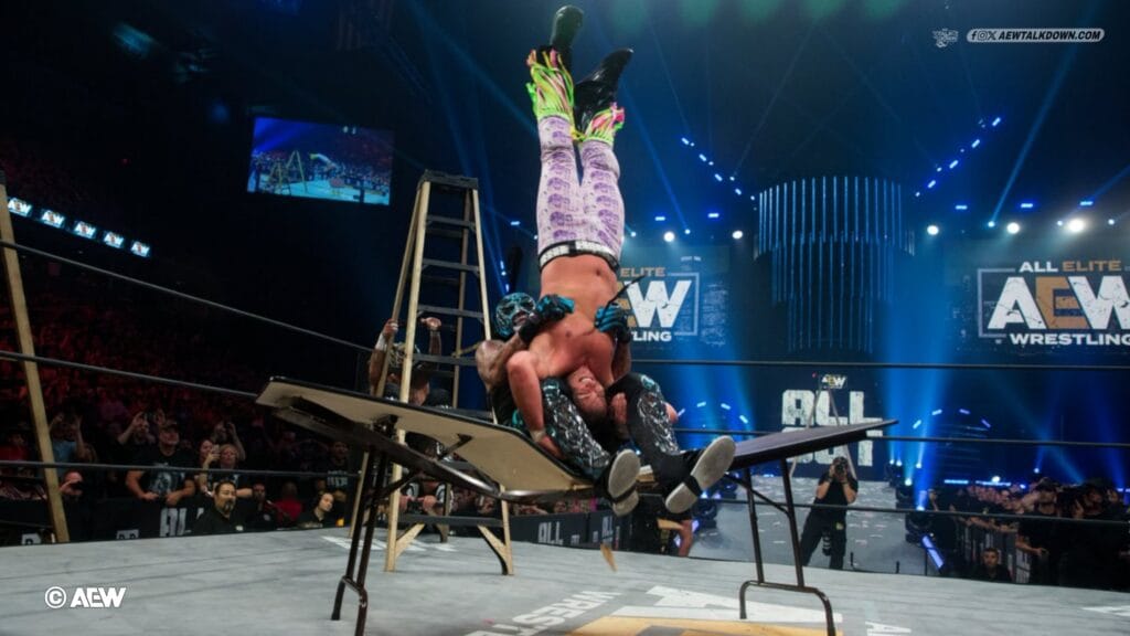 The Lucha Bros vs. The Young Bucks – AAA Tag Team Championships Escalera de la Muerte Ladder Match