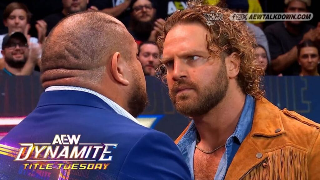 AEW Dynamite Title Tuesday Results 2025 - Hangman face-to-face Samoa Joe