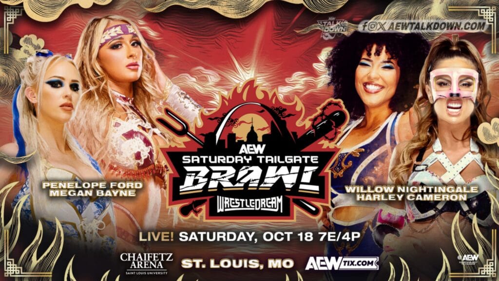 Megan Bayne & Penelope Ford Vs. Willow Nightingale & Harley Camron - AEW WrestleDream 2025 Results