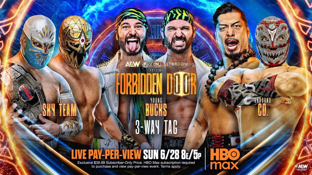3-Way Tag Team Match: Unbound Co. vs. Young Bucks vs. El Sky Team